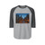 Chicago River Reflections - Unisex Three-Quarter Sleeve Raglan Shirt