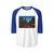 Chicago River Reflections - Unisex Three-Quarter Sleeve Raglan Shirt