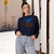 Chicago River Reflections - Women's Cropped Fleece Pullover