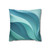 Ethereal Wave Flow - Square Poly Canvas Pillowcase