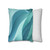 Ethereal Wave Flow - Square Poly Canvas Pillowcase