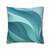 Ethereal Wave Flow - Square Poly Canvas Pillowcase