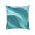 Ethereal Wave Flow - Square Poly Canvas Pillow