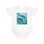 Ethereal Wave Flow - Baby Short Sleeve Bodysuit