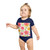 Whimsical Garden Blooms - Short Sleeve Baby Bodysuit