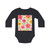 Whimsical Garden Blooms - Baby Long-Sleeve Organic Bodysuit