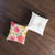 Whimsical Garden Blooms - Tufted Floor Pillow, Square