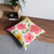 Whimsical Garden Blooms - Tufted Floor Pillow, Square