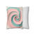 Celestial Spiral Harmony - Square Poly Canvas Pillowcase