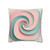 Celestial Spiral Harmony - Square Poly Canvas Pillowcase