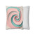 Celestial Spiral Harmony - Square Poly Canvas Pillowcase