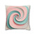 Celestial Spiral Harmony - Square Poly Canvas Pillowcase