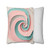 Celestial Spiral Harmony - Square Poly Canvas Pillowcase