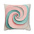 Celestial Spiral Harmony - Square Poly Canvas Pillowcase