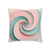 Celestial Spiral Harmony - Tufted Floor Pillow, Square