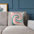 Celestial Spiral Harmony - Square Poly Canvas Pillow