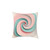 Celestial Spiral Harmony - Square Poly Canvas Pillow