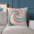 Celestial Spiral Harmony - Square Poly Canvas Pillow
