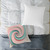 Celestial Spiral Harmony - Square Poly Canvas Pillow