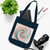 Celestial Spiral Harmony - Organic Canvas Tote Bag
