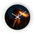 Celestial Flame - Wall Clock