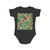 Tropical Leaf Symphony - Short Sleeve Baby Bodysuit