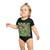 Tropical Leaf Symphony - Short Sleeve Baby Bodysuit
