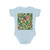 Tropical Leaf Symphony - Short Sleeve Baby Bodysuit