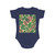 Tropical Leaf Symphony - Short Sleeve Baby Bodysuit