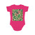 Tropical Leaf Symphony - Short Sleeve Baby Bodysuit