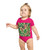 Tropical Leaf Symphony - Short Sleeve Baby Bodysuit