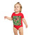 Tropical Leaf Symphony - Short Sleeve Baby Bodysuit
