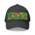 Tropical Leaf Symphony - Closed-Back Structured Cap (Embroidery)