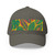 Tropical Leaf Symphony - Closed-Back Structured Cap (Embroidery)