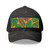 Tropical Leaf Symphony - Closed-Back Structured Cap (Embroidery)
