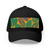 Tropical Leaf Symphony - Closed-Back Structured Cap (Embroidery)