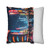 Tokyo Neon Nights - Square Poly Canvas Pillowcase