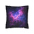 Ethereal Nebula Whispers - Square Poly Canvas Pillowcase