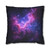 Ethereal Nebula Whispers - Square Poly Canvas Pillowcase