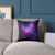 Ethereal Nebula Whispers - Square Poly Canvas Pillow