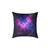 Ethereal Nebula Whispers - Square Poly Canvas Pillow