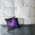Ethereal Nebula Whispers - Square Poly Canvas Pillow