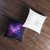Ethereal Nebula Whispers - Tufted Floor Pillow, Square