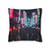 Tokyo Neon Vibes - Square Poly Canvas Pillowcase