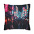 Tokyo Neon Vibes - Square Poly Canvas Pillowcase