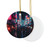 Tokyo Neon Vibes - Decorative Ceramic Ornaments, Double-Sided (1pc, 3pcs, 5pcs, 10pcs)