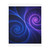 Fractal Wave Fusion - Velveteen Microfiber Blanket (Two-sided print)