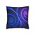 Fractal Wave Fusion - Square Poly Canvas Pillowcase