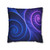 Fractal Wave Fusion - Square Poly Canvas Pillowcase