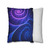Fractal Wave Fusion - Square Poly Canvas Pillowcase